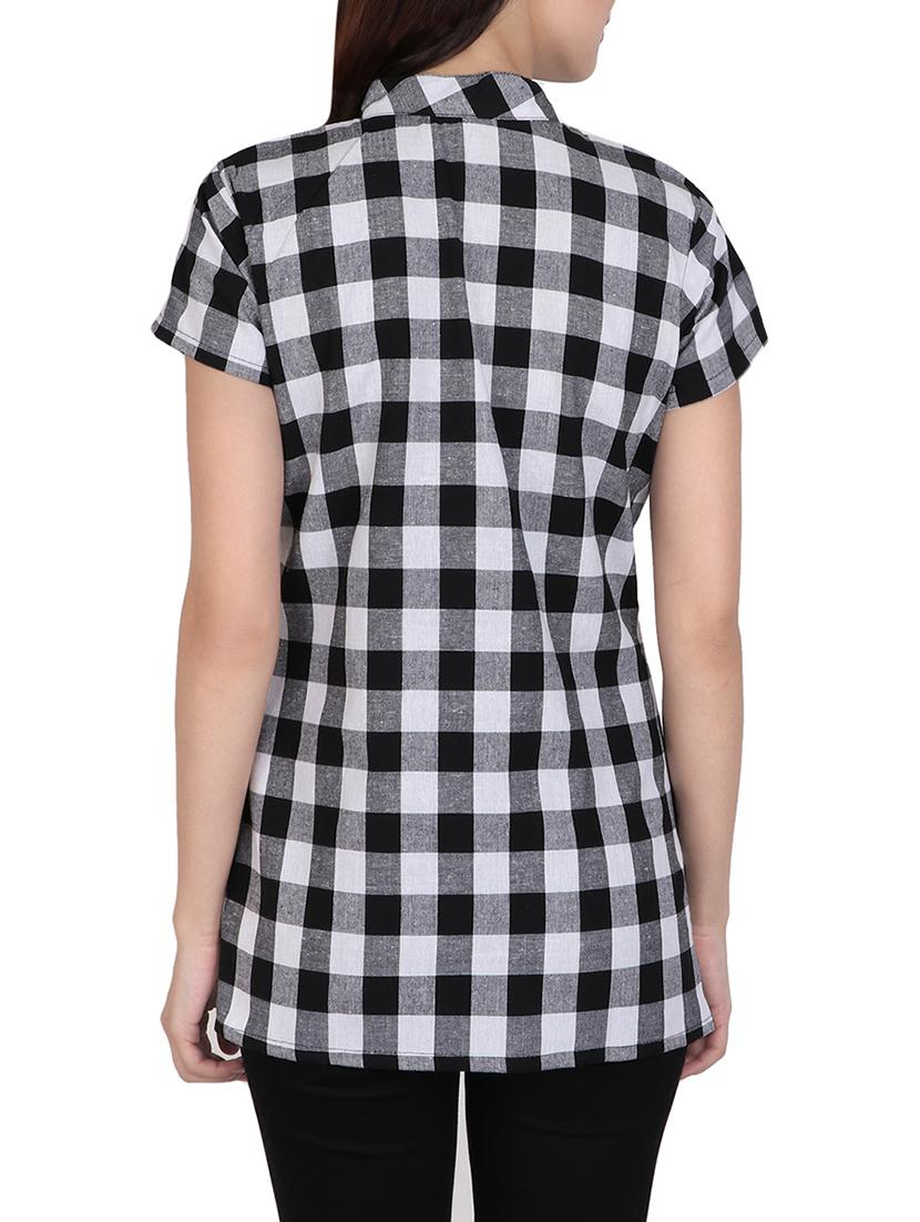 black cotton straight top - 14167941 - Zoom Image - 3