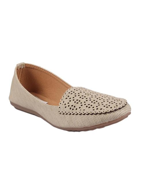 beige faux leather slip on ballerina - 14168264 - Standard Image - 1