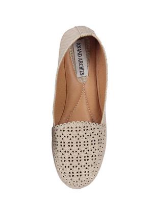 beige faux leather slip on ballerina - 14168264 - Standard Image - 4