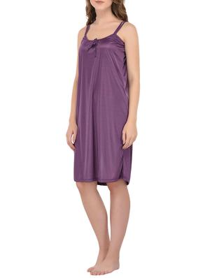 purple satin sleepshirt - 14168471 -  Standard Image - 1