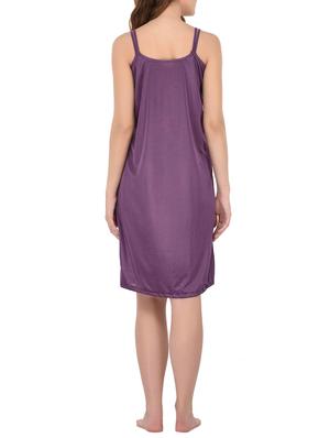 purple satin sleepshirt - 14168471 - Standard Image - 3