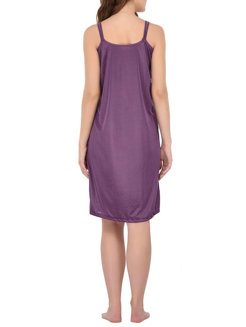 purple satin sleepshirt - 14168471 - Zoom Image - 3