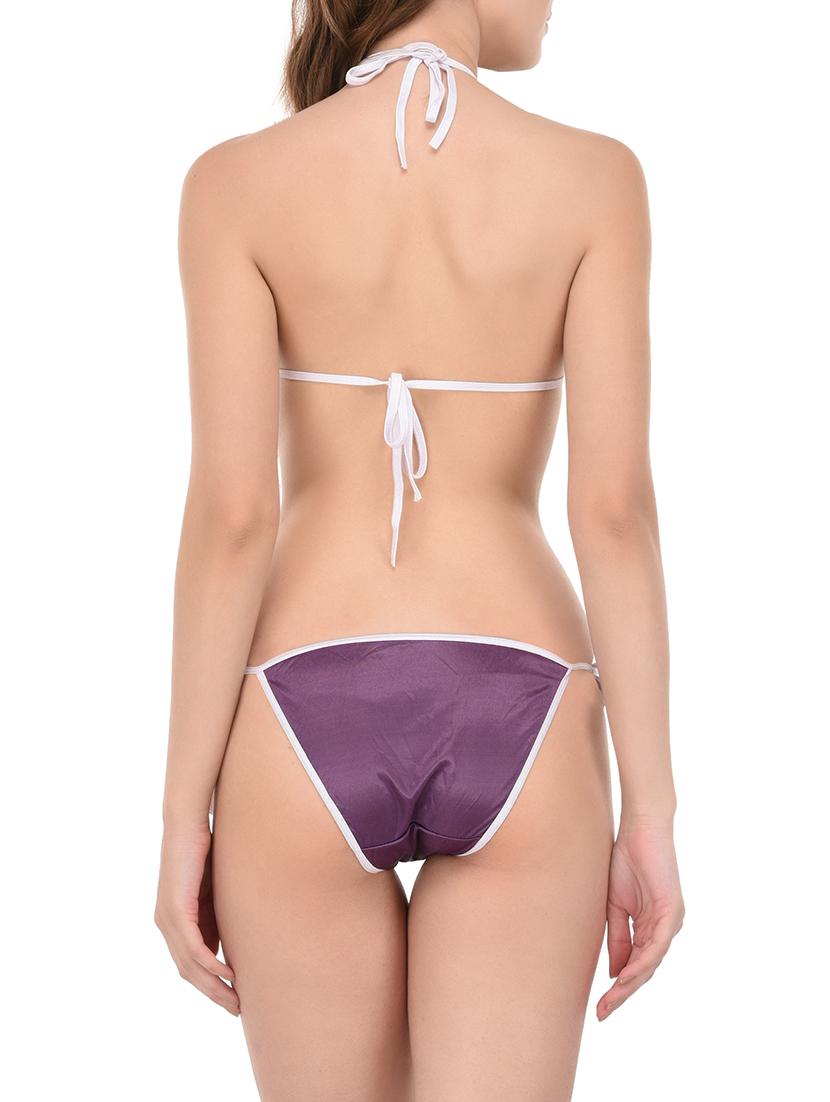 purple polyester bikini - 14168486 - Zoom Image - 3