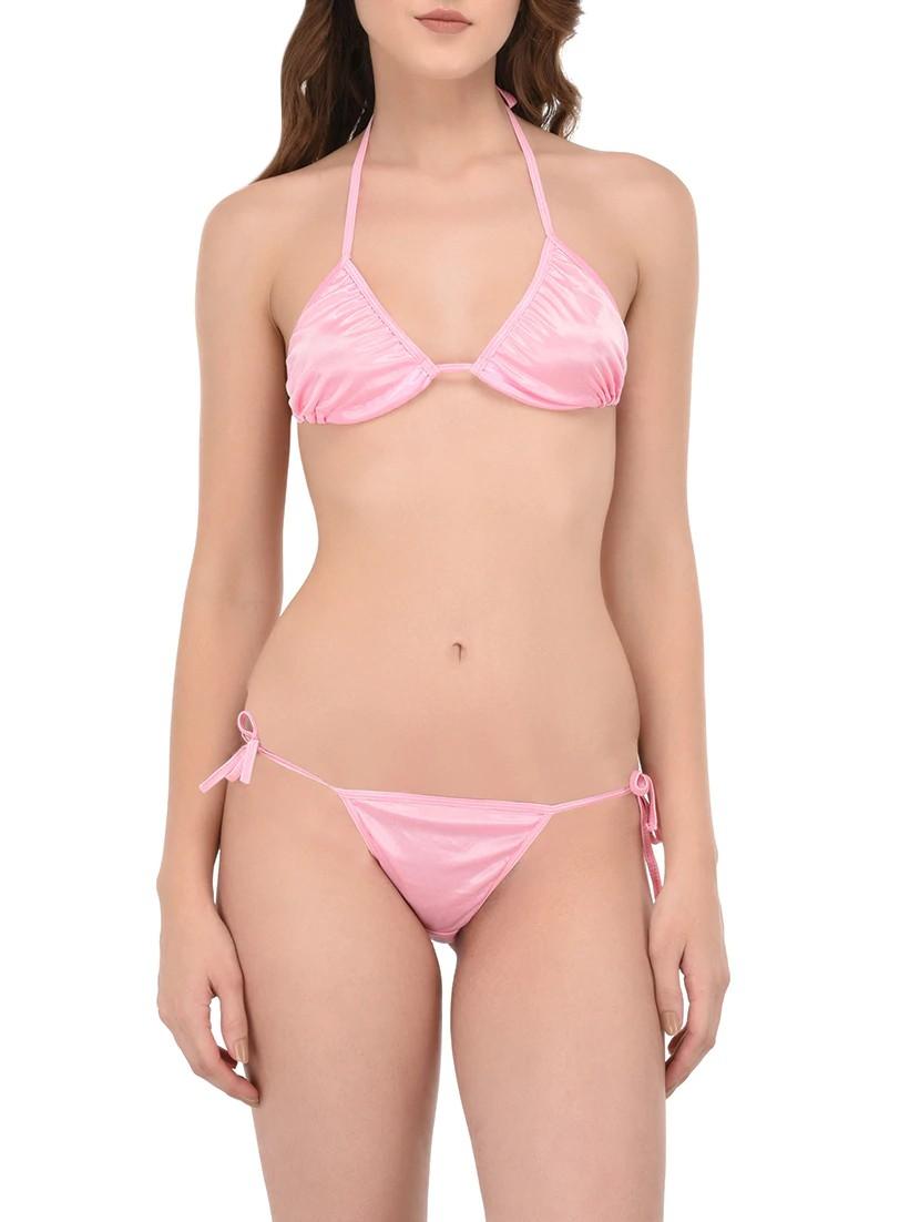 pink polyester bikini - 14168500 - Zoom Image - 1