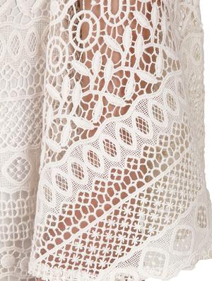 white solid lace sheath dress - 14169107 - Standard Image - 5