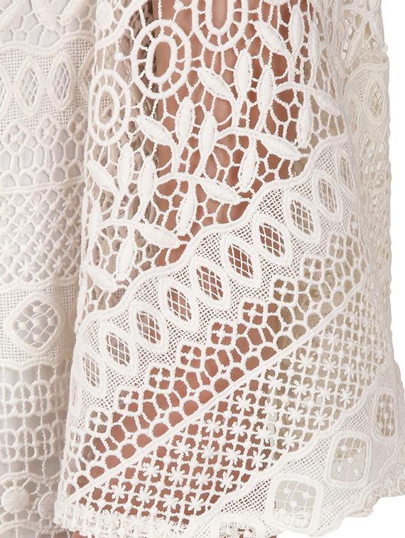 white solid lace sheath dress - 14169107 - Zoom Image - 5
