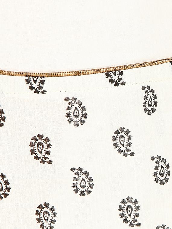 white printed cotton palazzo - 14169362 - Zoom Image - 4