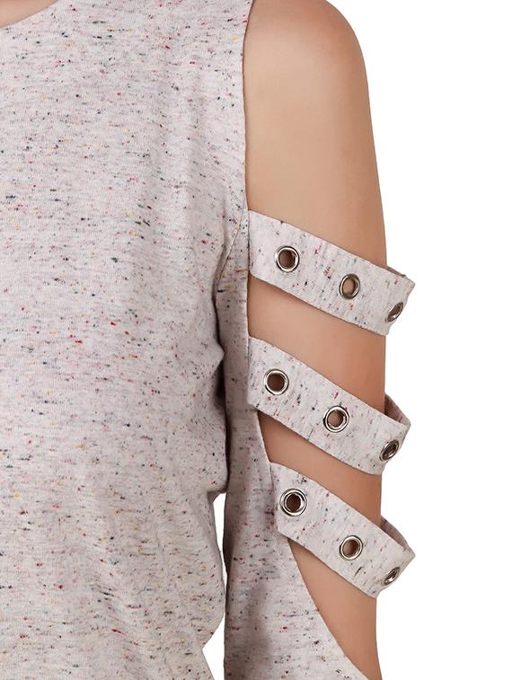 grey cotton jersey top - 14169770 - Zoom Image - 4