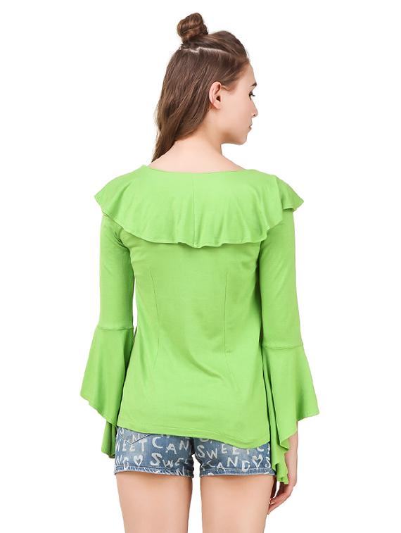 green viscose shrug - 14170327 - Zoom Image - 3