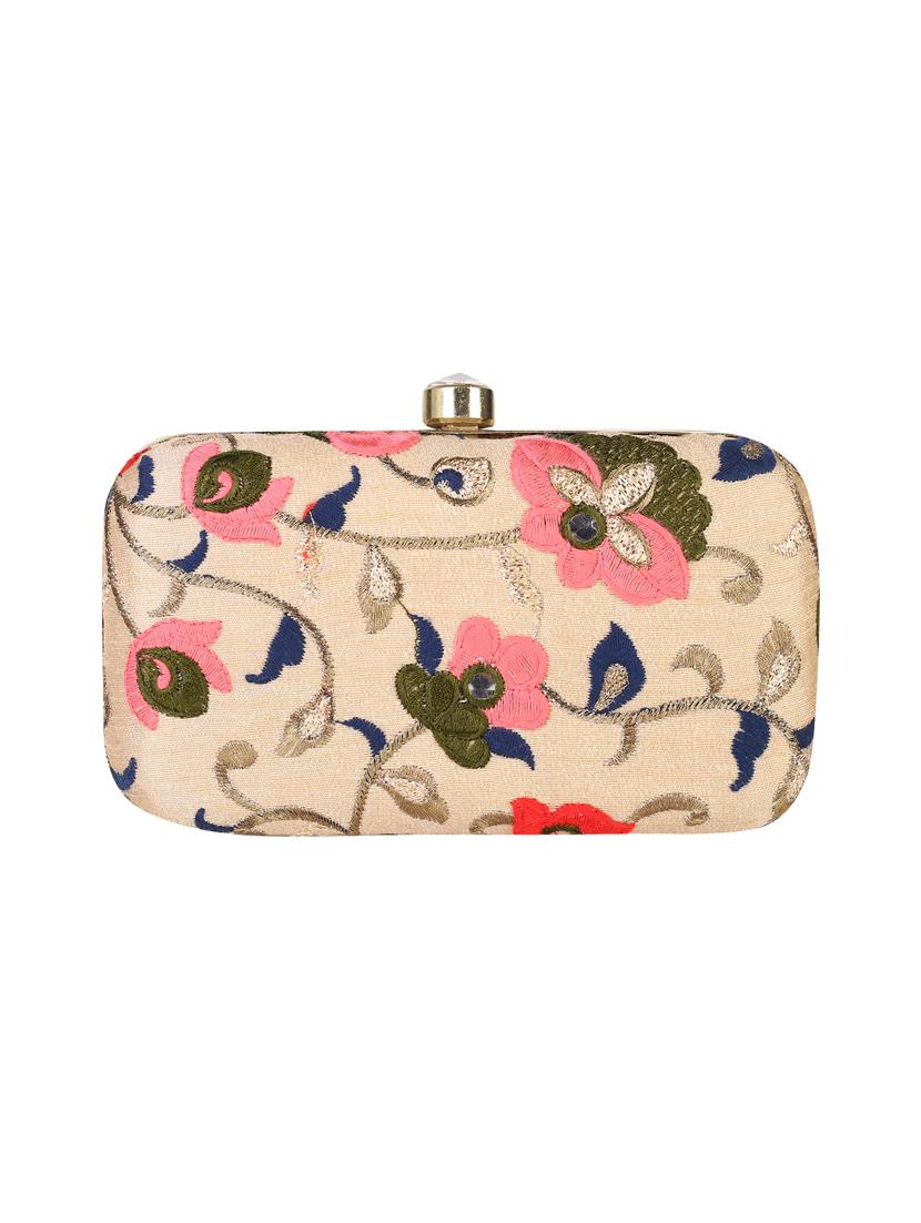 beige metal clutch - 14170574 - Zoom Image - 2