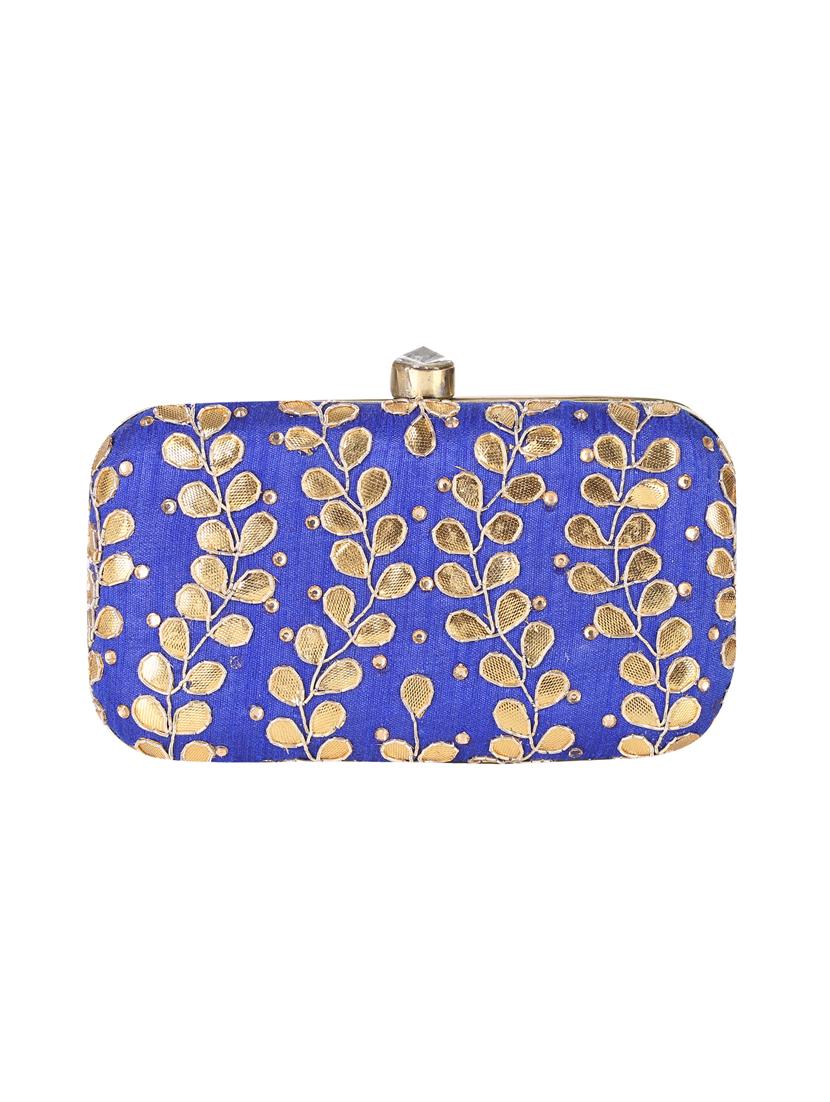 blue metal clutch - 14170575 - Zoom Image - 4