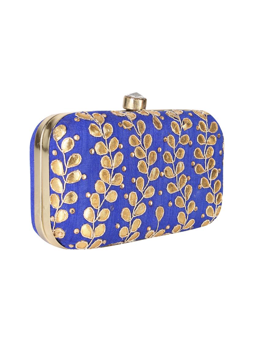 blue metal clutch - 14170575 - Zoom Image - 5