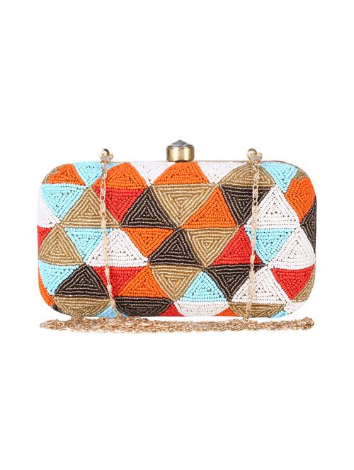 multi colored metal  clutch - 14170577 -  Standard Image - 0