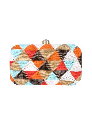 multi colored metal clutch - 14170577 - Standard Image - 4