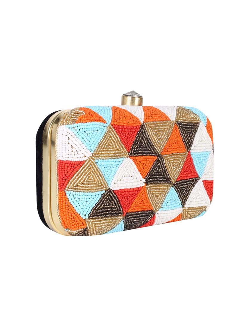 multi colored metal clutch - 14170577 - Zoom Image - 5