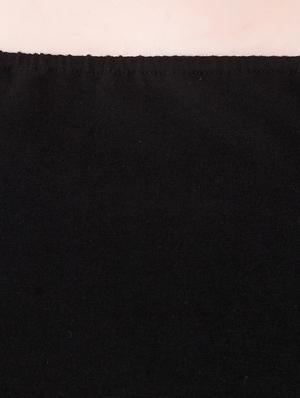 black cotton crop top - 14170901 - Standard Image - 4