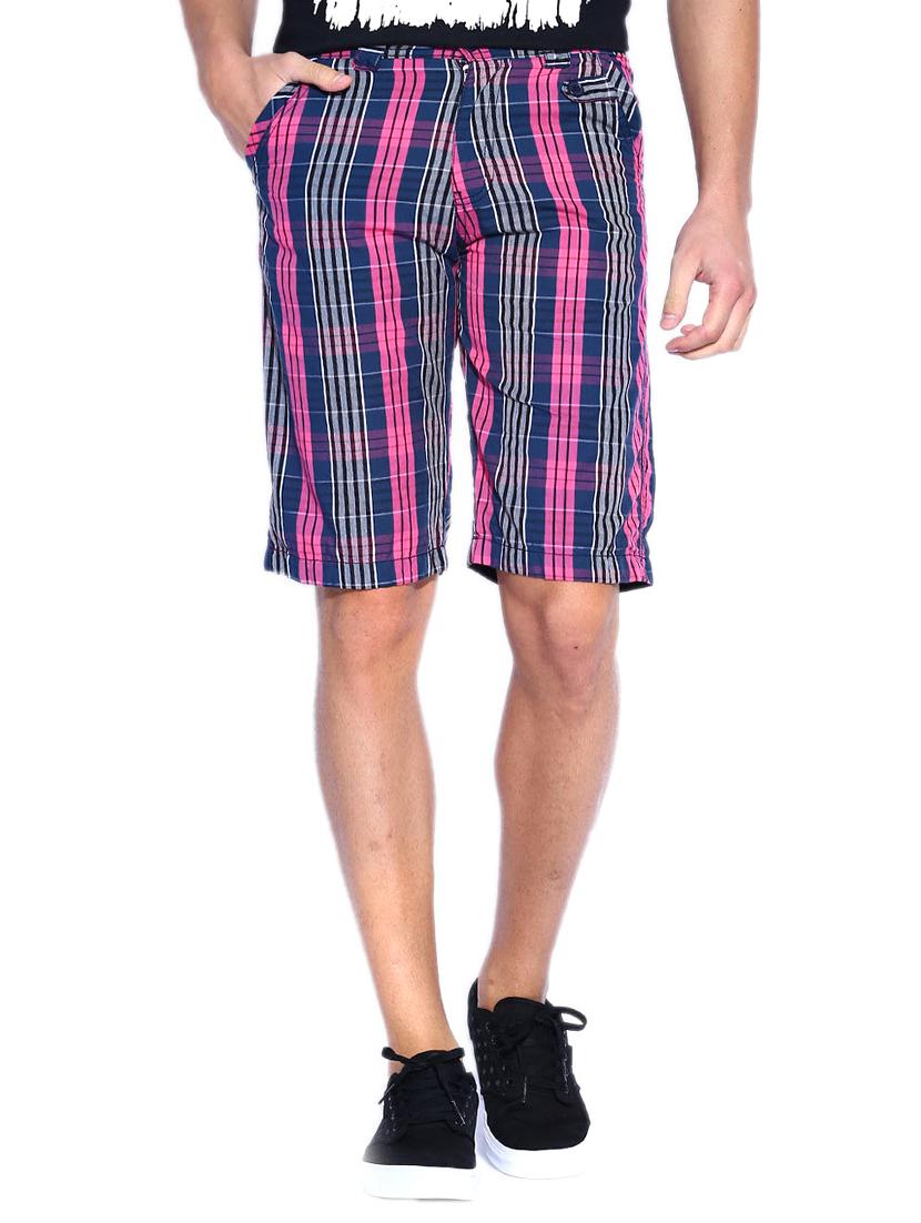 navy blue cotton shorts - 14171416 - Zoom Image - 1