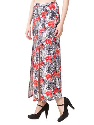 multi colored front slit skirt - 14171920 - Standard Image - 2