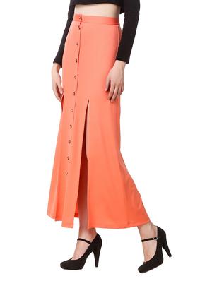 button down double slit skirt - 14171922 - Standard Image - 2