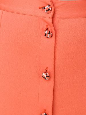 button down double slit skirt - 14171922 - Standard Image - 4