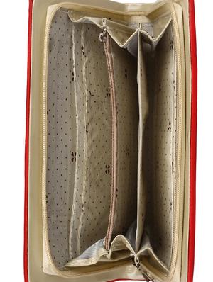 red leatherette regular clutch - 14173688 - Standard Image - 3