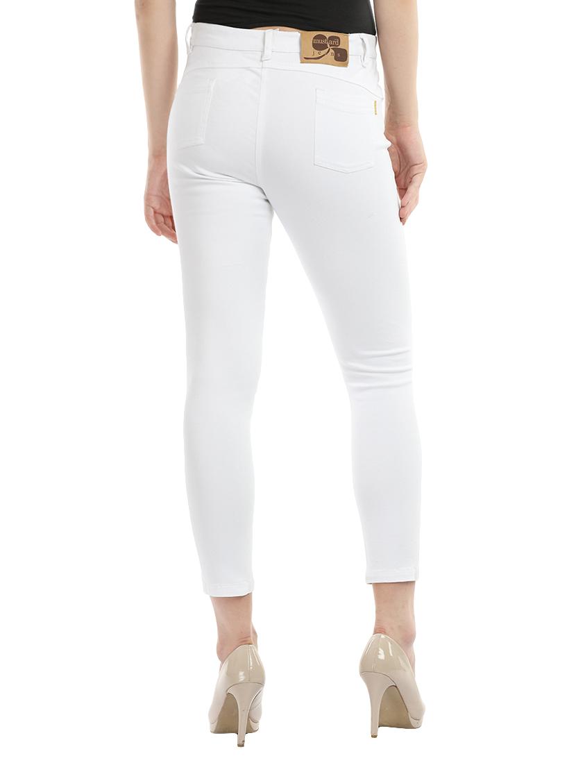 white cotton chinos trousers - 14176167 - Zoom Image - 3