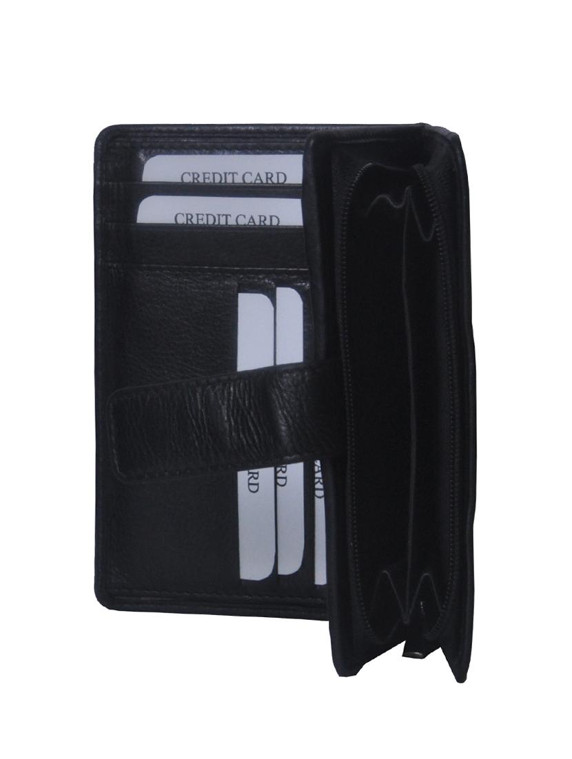 black leather regular clutch - 14178116 - Zoom Image - 3