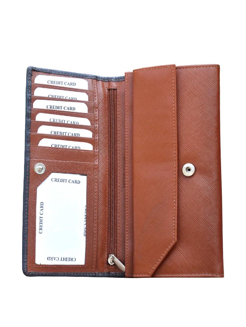 tan leather regular clutch - 14179225 - Zoom Image - 4