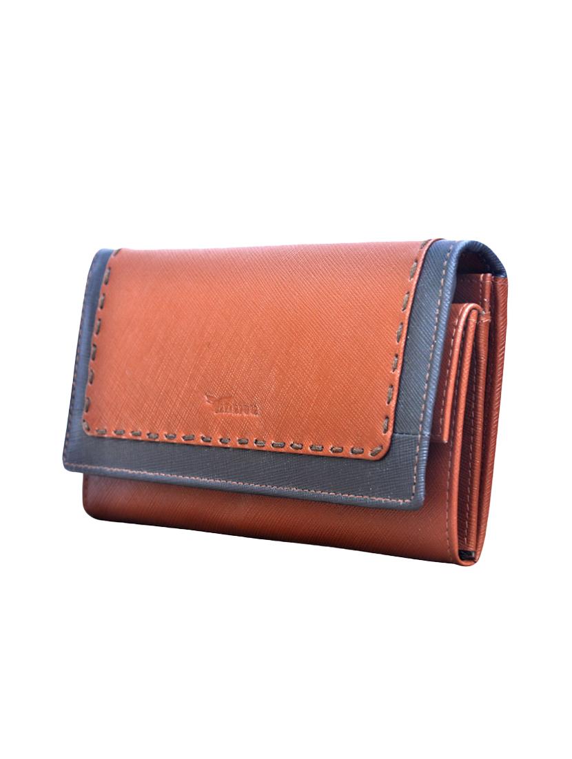 tan leather regular clutch - 14179225 - Zoom Image - 5