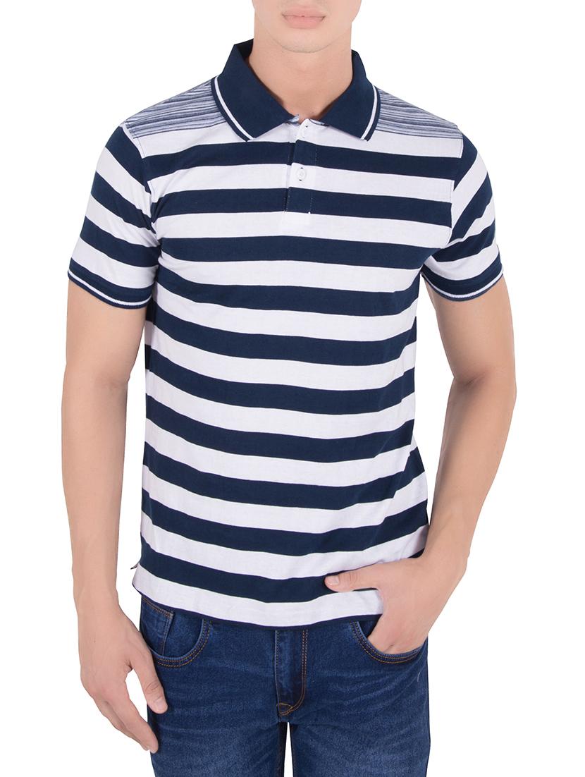 dark blue cotton t-shirt - 14180217 - Zoom Image - 1