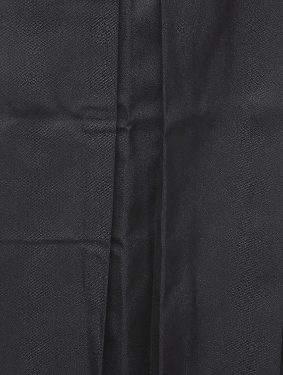 black cotton box pleat skirt - 14180224 - Zoom Image - 4