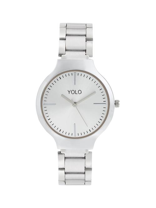 yolo stainless steel analog white dial women's watch-ylc-098 - 14180479 - Standard Image - 1