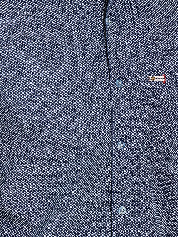 blue cotton casual shirt - 14181562 - Zoom Image - 5