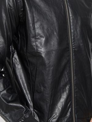 black leather biker jacket - 14181621 - Standard Image - 4