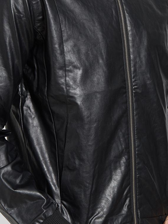 black leather biker jacket - 14181621 - Zoom Image - 4