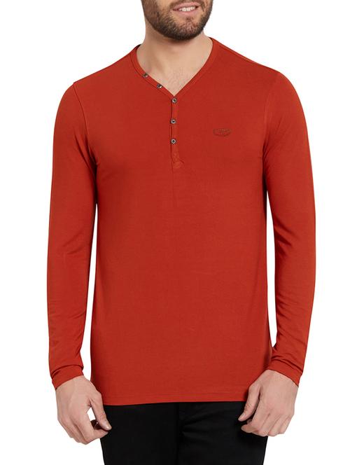 orange cotton t-shirt - 14181665 - Standard Image - 1
