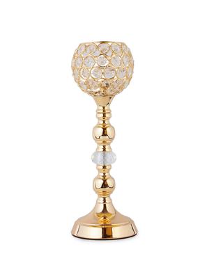 crystal tealight pillar candle stand showpiece set of 3 - 14181990 - Standard Image - 4
