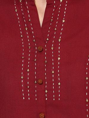 kaantha straight kurta - 14182189 - Standard Image - 4