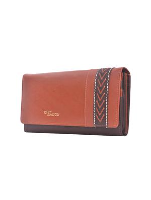 tan leather regular clutch - 14183312 - Standard Image - 4