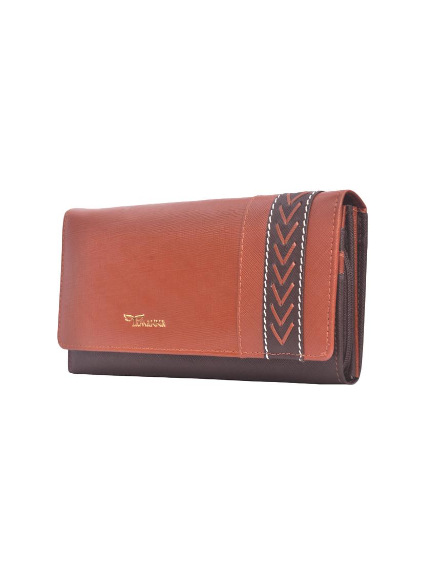 tan leather regular clutch - 14183312 - Zoom Image - 4
