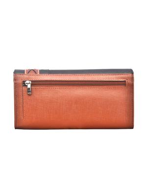 brown leather regular clutch - 14183408 - Standard Image - 2