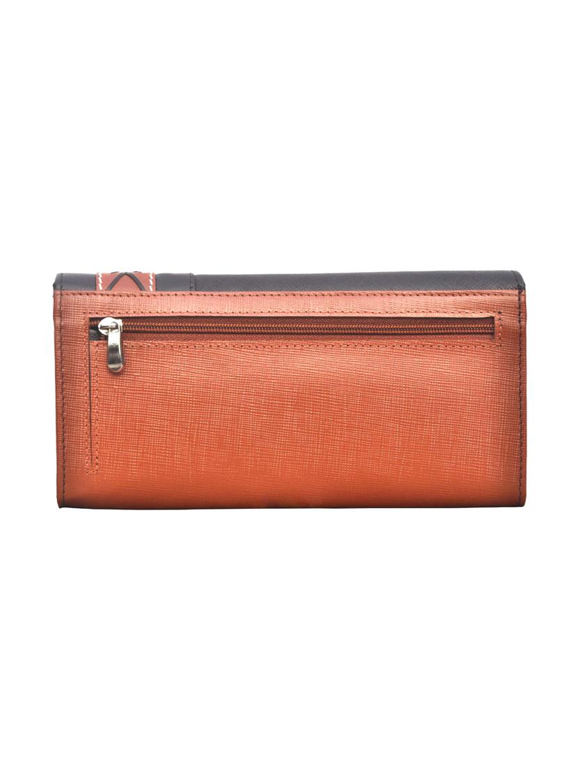 brown leather regular clutch - 14183408 - Zoom Image - 2