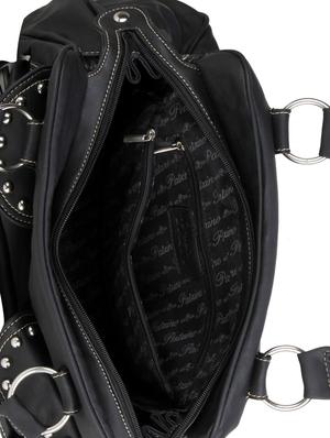 black leatherette handbag - 14184646 - Standard Image - 3