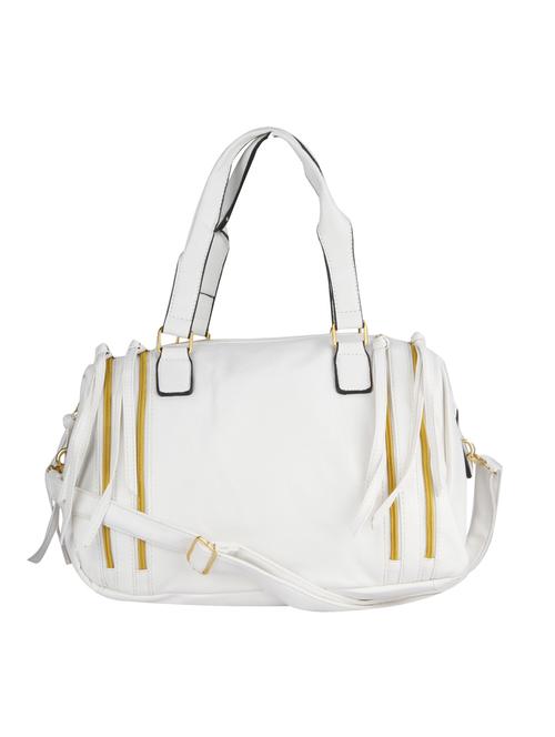 white leatherette  handbag - 14184653 -  Standard Image - 0