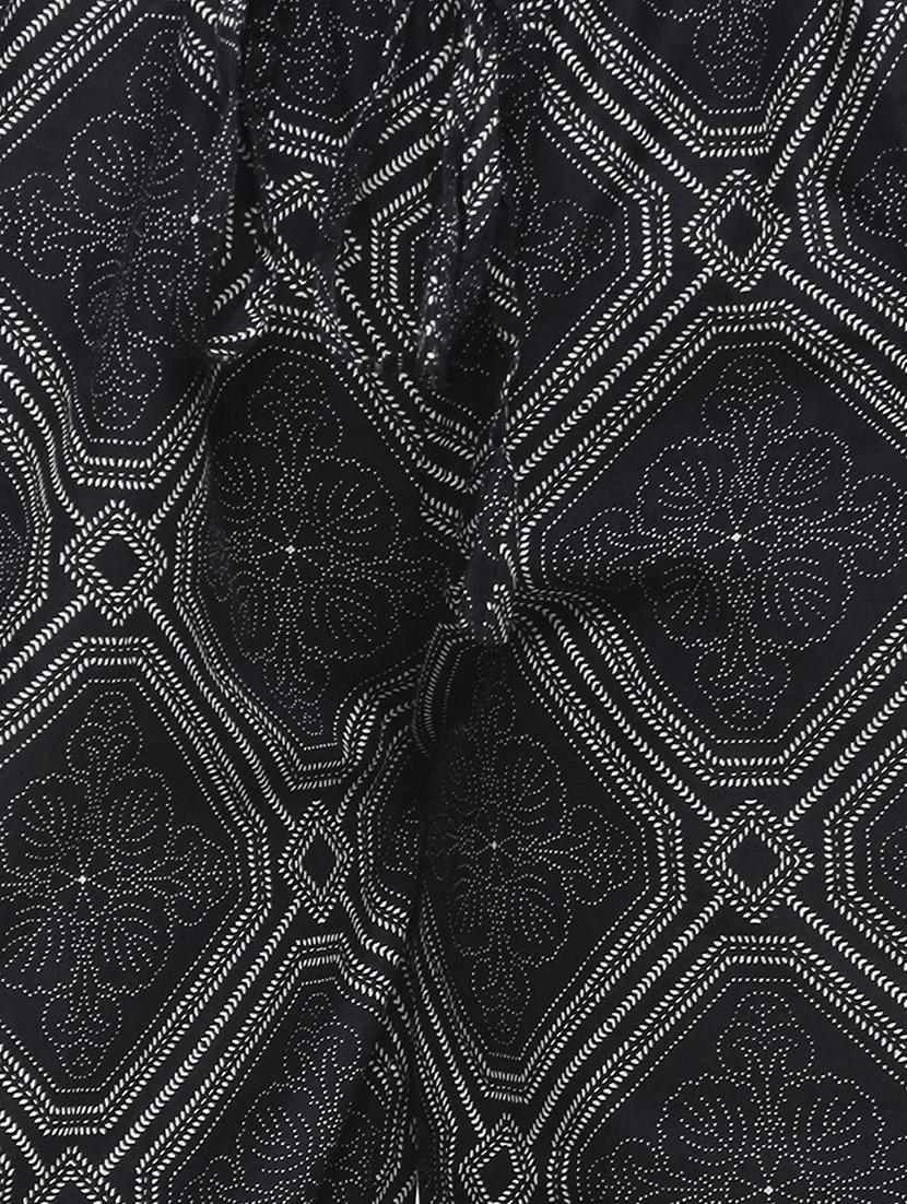 black cotton palazzos - 14185016 - Zoom Image - 4