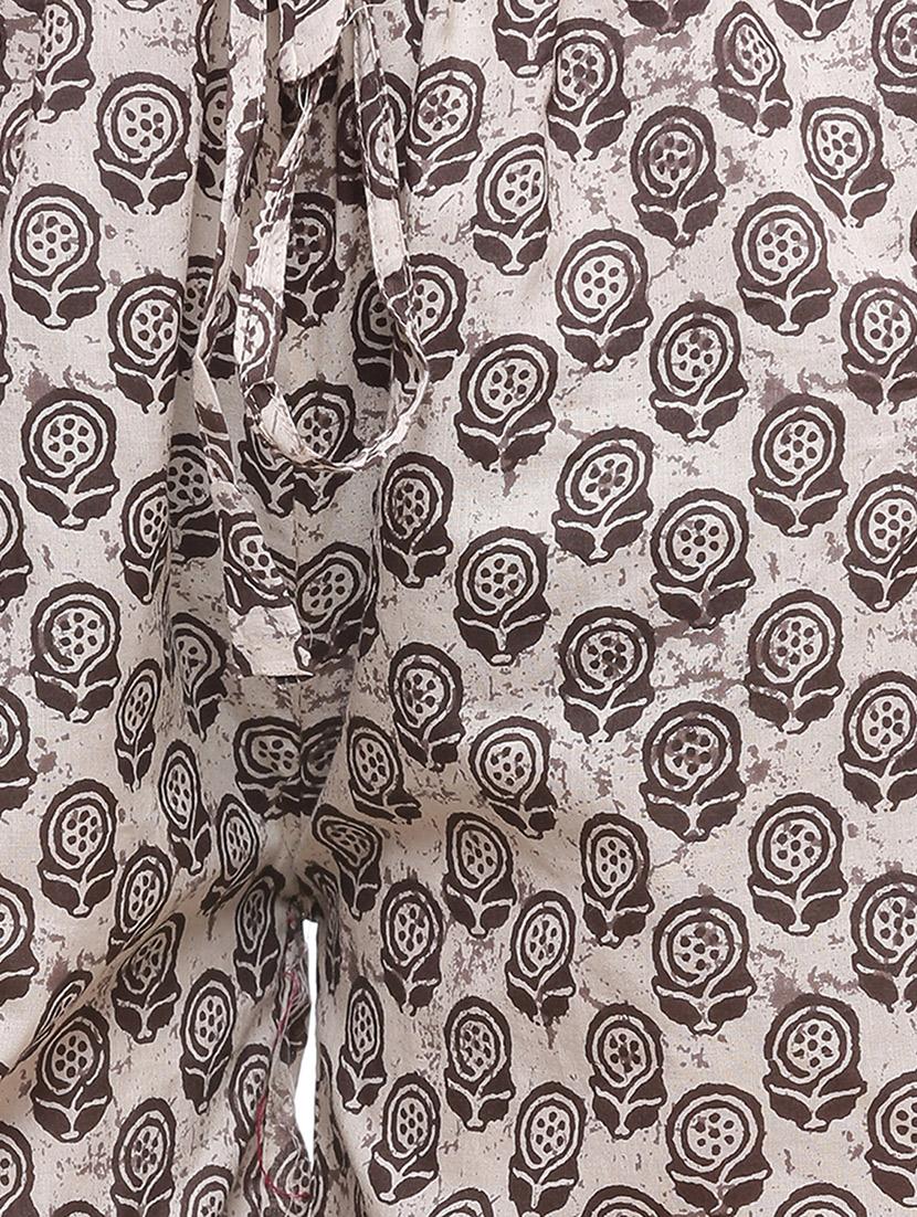 white printed cotton palazzo - 14185018 - Zoom Image - 4