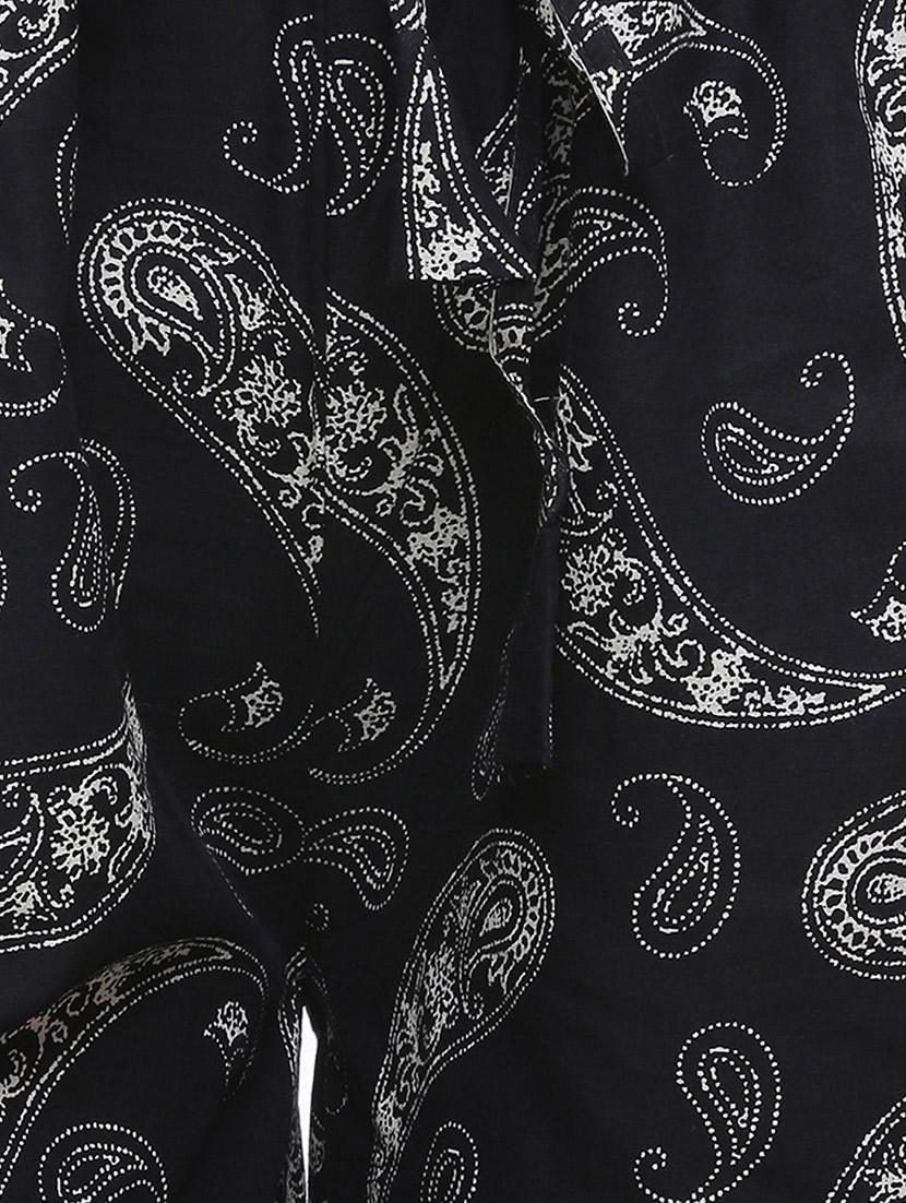 black printed cotton palazzo - 14185021 - Zoom Image - 4