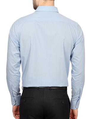 blue cotton formal shirt - 14185412 - Standard Image - 2