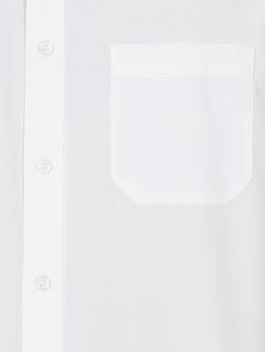 white cotton formal shirt - 14185420 - Standard Image - 3