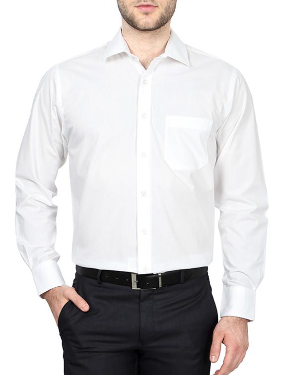 white cotton formal shirt - 14185420 - Zoom Image - 1